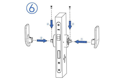 MG1814 Einsteckschloss mit Push/Pull-Türgriff