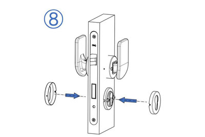 MG1814 Einsteckschloss mit Push/Pull-Türgriff