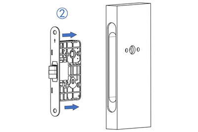 MG2811 Einsteckzylinder mit Drücker