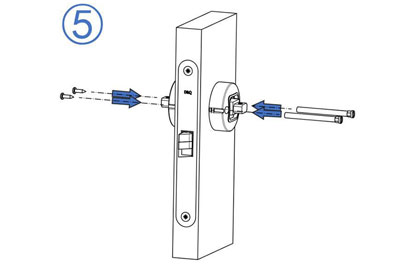 MG2811 Einsteckzylinder mit Drücker