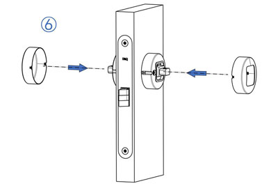 MG2811 Einsteckzylinder mit Drücker