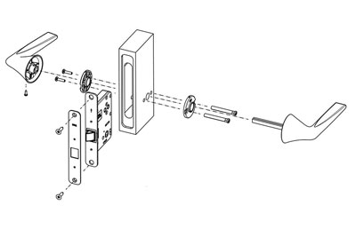 MPN1611 Schließzylinder mit Türklinke