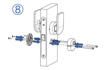 MG2814 Einsteckschloss mit Push/Pull-Türgriff