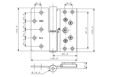 MG-H03-X 3D Verstellbare Scharniere