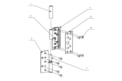 MG-H03-X 3D Verstellbare Scharniere