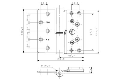 MG-H04-X Verstellbare Scharniere